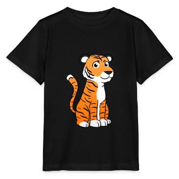 tigre - T-shirt bio MINI CREATOR Stanley/Stella Enfant - noir - Devant - Mikhail (115cm)
