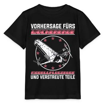 Modellflug Modellflieger Modellbauer Geschenk - Stanley/Stella Kinder T-Shirt MINI CREATOR  - Schwarz - Vorne - Mikhail (115cm)