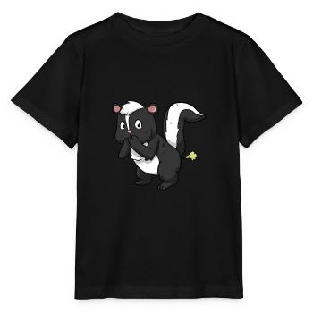 skunk - Stanley/Stella MINI CREATOR Kids’ T-Shirt - black - Front - Mikhail (115cm)