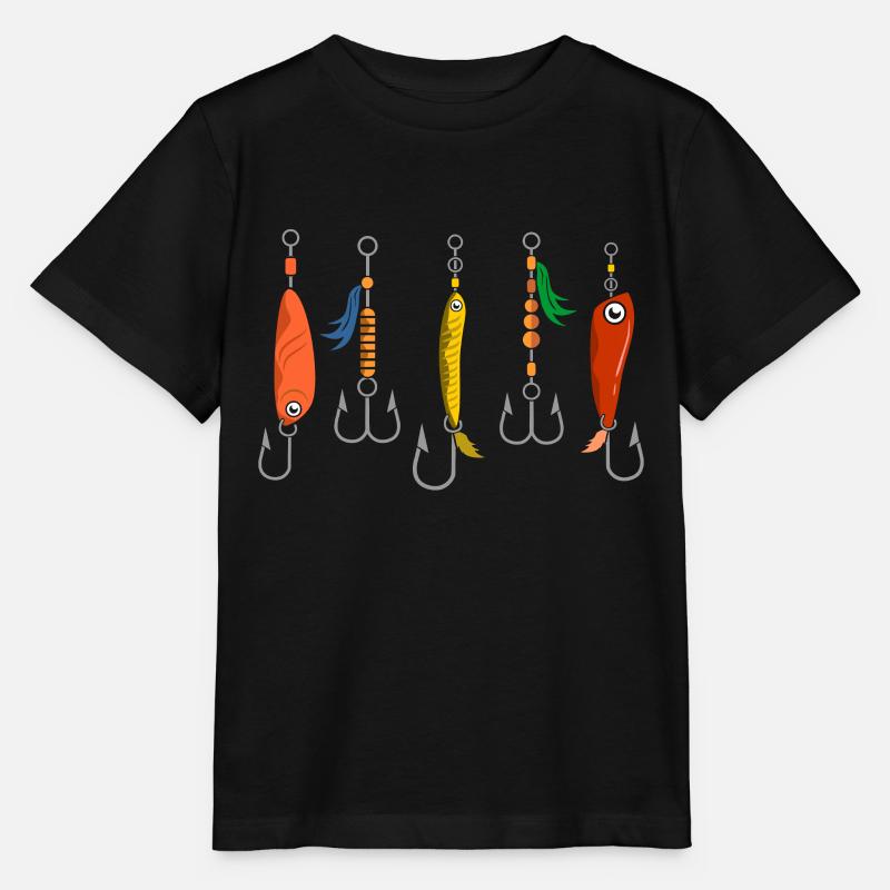 Leurres de pêche Leurres clignotants - T-shirt bio MINI CREATOR Stanley/Stella Enfant - noir