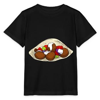 Falafel Kebab - Stanley/Stella Kinder T-Shirt MINI CREATOR  - Schwarz - Vorne - Mikhail (115cm)