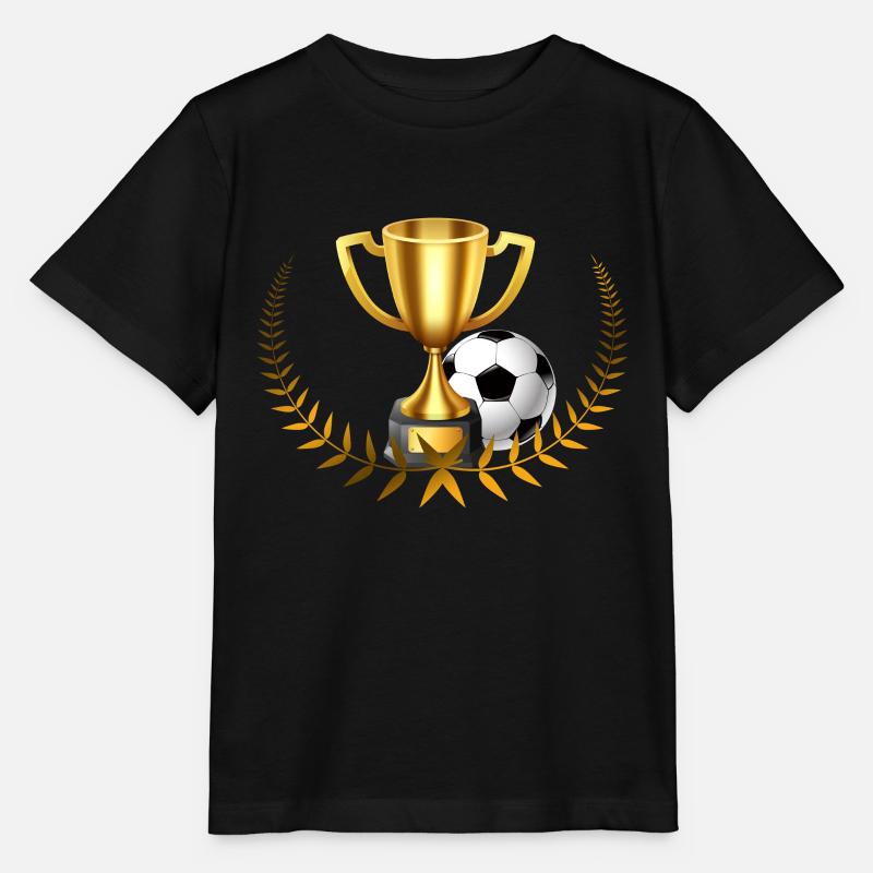 Équipe de soccer vainqueur de la coupe - T-shirt bio MINI CREATOR Stanley/Stella Enfant - noir
