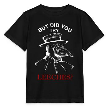 Plague Doctor Plague Doctor Black Dead Leech - Stanley/Stella MINI CREATOR Kids’ T-Shirt - black - Front - Mikhail (115cm)