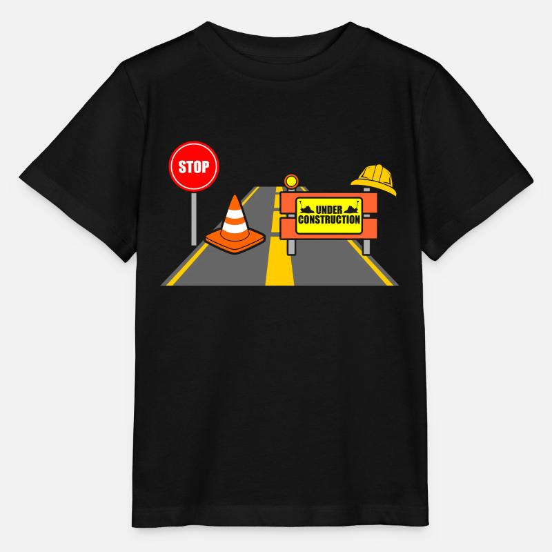 Chantier de construction - T-shirt bio MINI CREATOR Stanley/Stella Enfant - noir