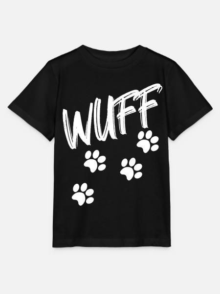 Hunde Wuff - Stanley/Stella Kinder T-Shirt MINI CREATOR - Schwarz