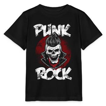 Punk Punrkocker Skull Punks Punk Music - T-shirt bio MINI CREATOR Stanley/Stella Enfant - noir - Devant - Mikhail (115cm)
