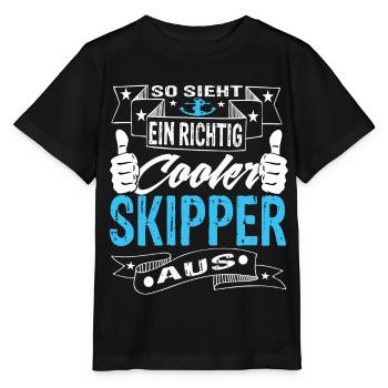Skipper - Stanley/Stella Kinder T-Shirt MINI CREATOR  - Schwarz - Vorne - Mikhail (115cm)