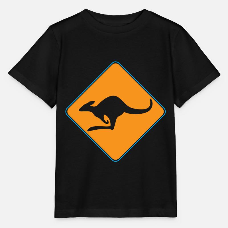 Symbole de kangourou - T-shirt bio MINI CREATOR Stanley/Stella Enfant - noir