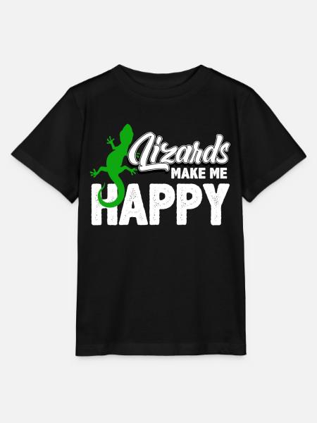 Gecko Eidechse - Stanley/Stella Kinder T-Shirt MINI CREATOR - Schwarz