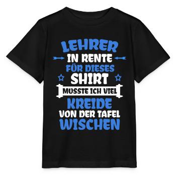 Retraités Pour Ce T-shirt J’ai dû Lange - T-shirt bio MINI CREATOR Stanley/Stella Enfant - noir - Devant - Mikhail (115cm)