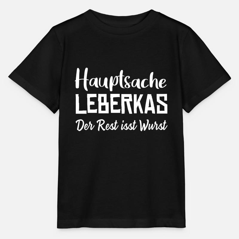 HAUPTSACHE LEBERKAS - Leberkäse - Stanley/Stella Kinder T-Shirt MINI CREATOR  - Schwarz