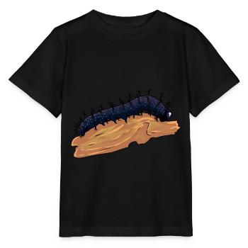 Raupe Raupen Natur Wildtiere kriechen Insekten - Stanley/Stella Kinder T-Shirt MINI CREATOR  - Schwarz - Vorne - Mikhail (115cm)