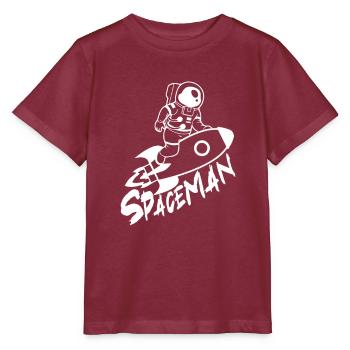 Spaceman - Stanley/Stella MINI CREATOR Kids’ T-Shirt - burgundy - Front - Kain (125cm)