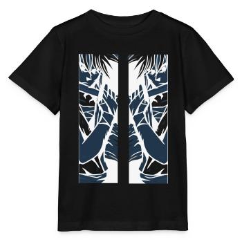 Manga Schwertkaempfer Geschenkidee - Stanley/Stella Kinder T-Shirt MINI CREATOR  - Schwarz - Vorne - Mikhail (115cm)