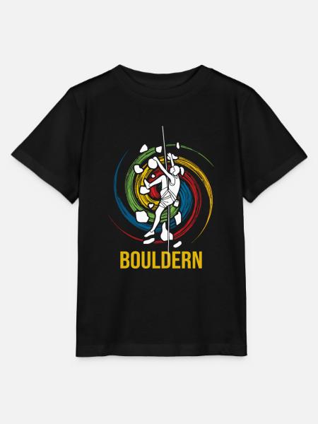 Bouldern - Stanley/Stella Kinder T-Shirt MINI CREATOR  - Schwarz