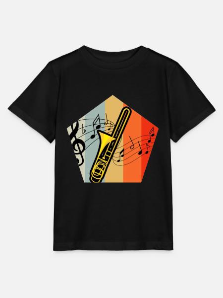 Posaune - Stanley/Stella Kinder T-Shirt MINI CREATOR - Schwarz
