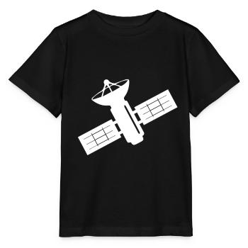 Satellite orbite spatiale idée cadeau - T-shirt bio MINI CREATOR Stanley/Stella Enfant - noir - Devant - Mikhail (115cm)