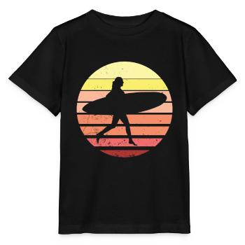 Surfer girl Vintage Surfer Surfer - Stanley/Stella MINI CREATOR Kids’ T-Shirt - black - Front - Mikhail (115cm)