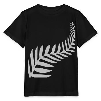 Maori feather feathers - Stanley/Stella MINI CREATOR Kids’ T-Shirt - black - Front - Mikhail (115cm)