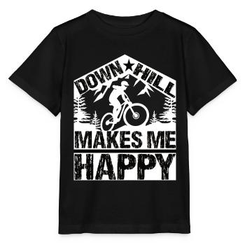 Downhill Downhill Mountainbike Downhill Fahrrad - Stanley/Stella Kinder T-Shirt MINI CREATOR  - Schwarz - Vorne - Mikhail (115cm)