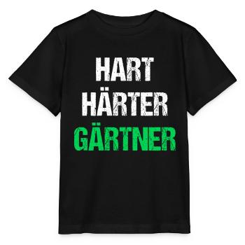 Hart Härter Gärtner - Stanley/Stella Kinder T-Shirt MINI CREATOR  - Schwarz - Vorne - Mikhail (115cm)