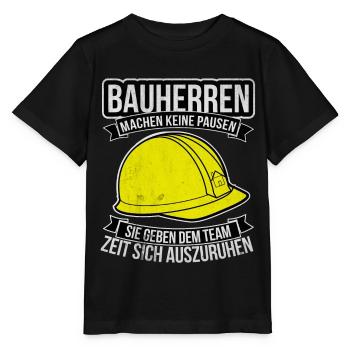 Bauherr - Stanley/Stella Kinder T-Shirt MINI CREATOR  - Schwarz - Vorne - Mikhail (115cm)