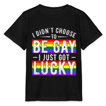 LGBT Schwul Homosexuell - Stanley/Stella Kinder T-Shirt MINI CREATOR  - Schwarz - Vorne - Mikhail (115cm)