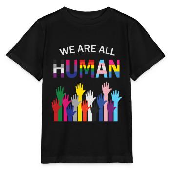 drapeau de fierté - T-shirt bio MINI CREATOR Stanley/Stella Enfant - noir - Devant - Mikhail (115cm)