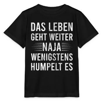 Humpeln Spruch Meniskus Kreuzband Verletzung - Stanley/Stella Kinder T-Shirt MINI CREATOR  - Schwarz - Vorne - Mikhail (115cm)