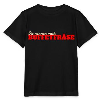 Buffetfräse Essen Restaurant Buffet Lustig - Stanley/Stella Kinder T-Shirt MINI CREATOR  - Schwarz - Vorne - Mikhail (115cm)