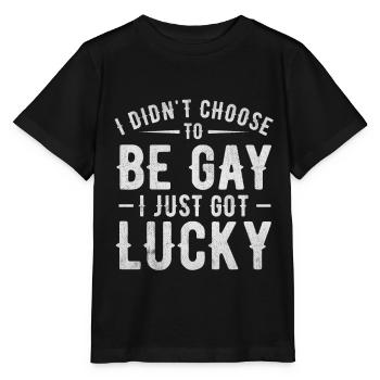 Gay gay pride - T-shirt bio MINI CREATOR Stanley/Stella Enfant - noir - Devant - Mikhail (115cm)