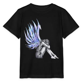 Angel Engel you are beautiful Flügel Wing fly - Stanley/Stella Kinder T-Shirt MINI CREATOR  - Schwarz - Vorne - Mikhail (115cm)