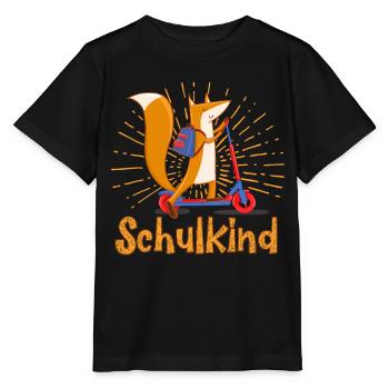 Einschulung in der Schule Kinder Fuchs Design - Stanley/Stella Kinder T-Shirt MINI CREATOR  - Schwarz - Vorne - Mikhail (115cm)