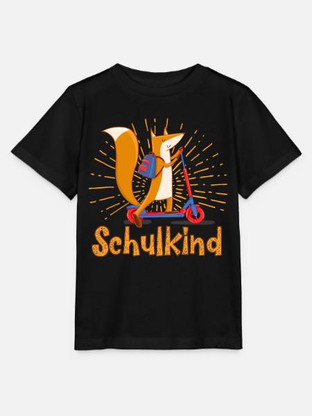 Einschulung in der Schule Kinder Fuchs Design - Stanley/Stella Kinder T-Shirt MINI CREATOR - Schwarz