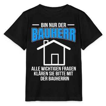 Bauherr - Stanley/Stella Kinder T-Shirt MINI CREATOR  - Schwarz - Vorne - Mikhail (115cm)
