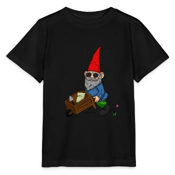 Nain de jardin brouette jardin pelle naine - T-shirt bio MINI CREATOR Stanley/Stella Enfant - noir - Devant - Mikhail (115cm)