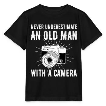 Fotograf - Stanley/Stella Kinder T-Shirt MINI CREATOR  - Schwarz - Vorne - Mikhail (115cm)