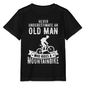 vélo de montagne - T-shirt bio MINI CREATOR Stanley/Stella Enfant - noir - Devant - Mikhail (115cm)