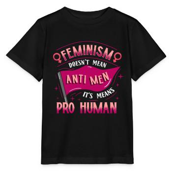 Feminist - Stanley/Stella MINI CREATOR Kids’ T-Shirt - black - Front - Mikhail (115cm)