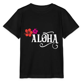 Aloha - Stanley/Stella Kinder T-Shirt MINI CREATOR  - Schwarz - Vorne - Mikhail (115cm)