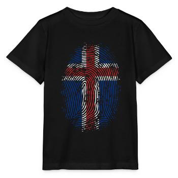 TEAM ICELAND - Stanley/Stella MINI CREATOR Kids’ T-Shirt - black - Front - Mikhail (115cm)