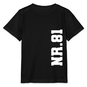 Number 81 NO. 81 - Stanley/Stella MINI CREATOR Kids’ T-Shirt - black - Front - Mikhail (115cm)