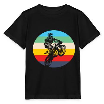 Motocross motocross motorcycle motocross clothing - Stanley/Stella MINI CREATOR Kids’ T-Shirt - black - Front - Mikhail (115cm)