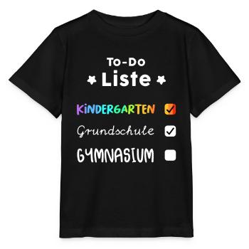 Gymi school high school 5th grade gift - Stanley/Stella MINI CREATOR Kids’ T-Shirt - black - Front - Mikhail (115cm)