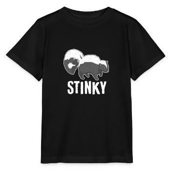 Stinktier Stinktier Geruch Iltis Iltis Gruppenier T. - Stanley/Stella Kinder T-Shirt MINI CREATOR  - Schwarz - Vorne - Mikhail (115cm)