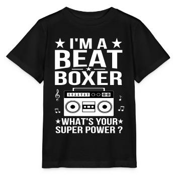 Beatbox - T-shirt bio MINI CREATOR Stanley/Stella Enfant - noir - Devant - Mikhail (115cm)