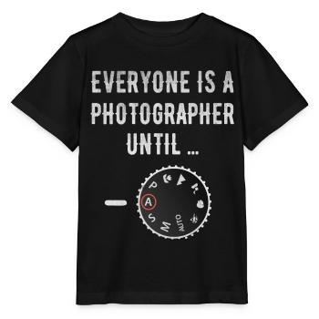 photographer - Stanley/Stella MINI CREATOR Kids’ T-Shirt - black - Front - Mikhail (115cm)