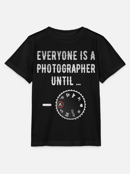 Fotograf - Stanley/Stella Kinder T-Shirt MINI CREATOR - Schwarz