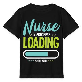 Krankenschwester Krankenhaus Sprüche Nurse - Stanley/Stella Kinder T-Shirt MINI CREATOR  - Schwarz - Vorne - Mikhail (115cm)