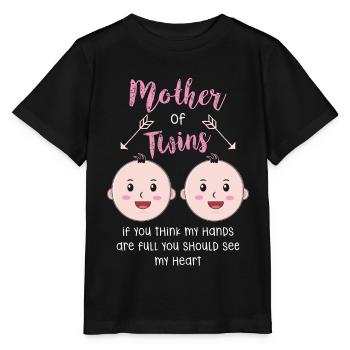 Zwillinge - Stanley/Stella Kinder T-Shirt MINI CREATOR  - Schwarz - Vorne - Mikhail (115cm)